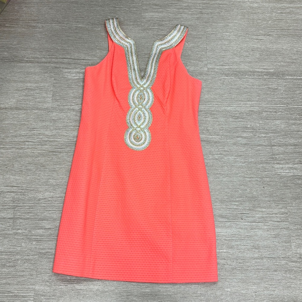 Nwt Lilly Pulitzer valli shift in cayenne coral